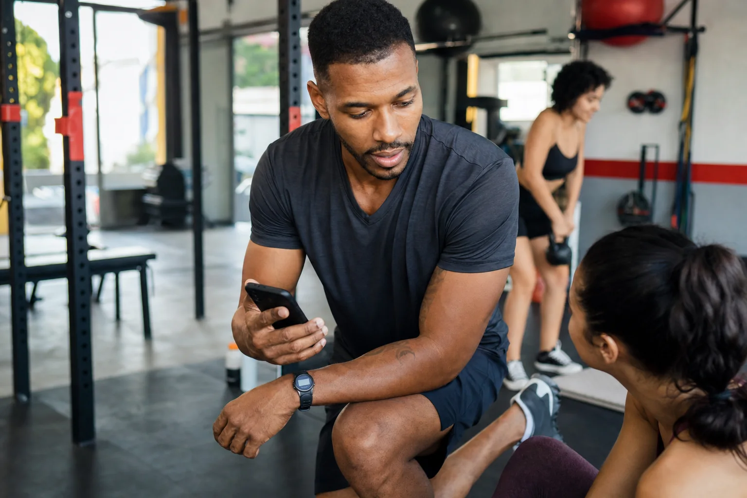 Empreendedor em um negócio local do segmento de Personal trainers